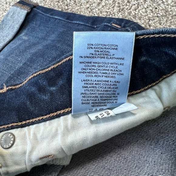 Express Midi High Rise Denim Shorts, Size 10 - Picture 4 of 5